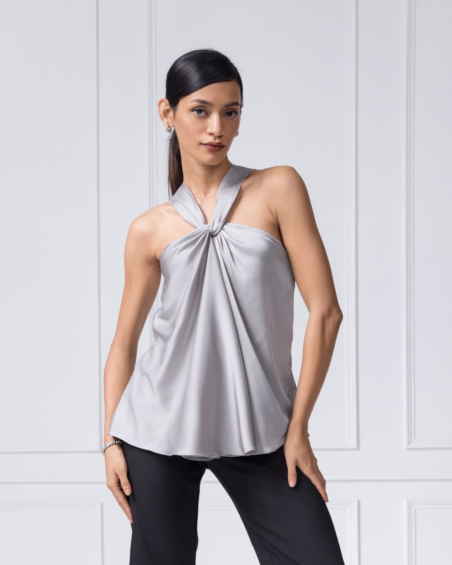 The Silver Slip Top