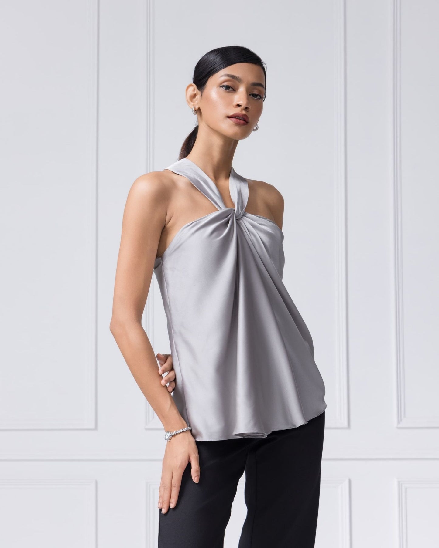 The Silver Slip Top