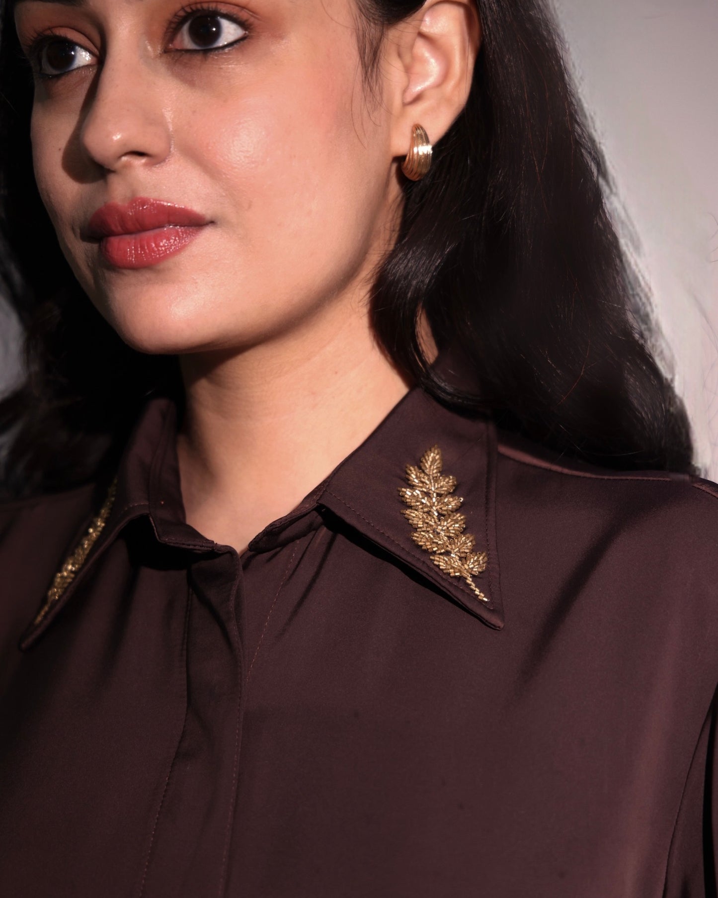 The Mocha Luxe shirt