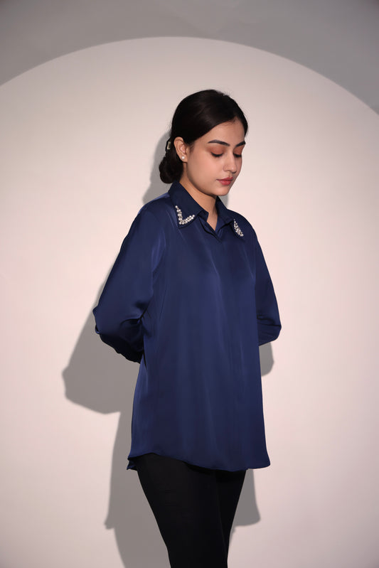 The Crystal Collar shirt