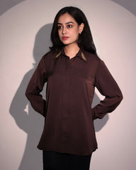 The Mocha Luxe shirt