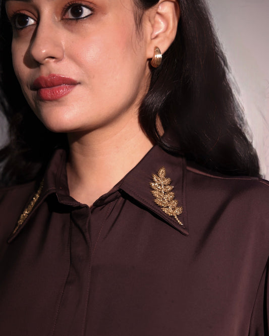 The Mocha Luxe shirt