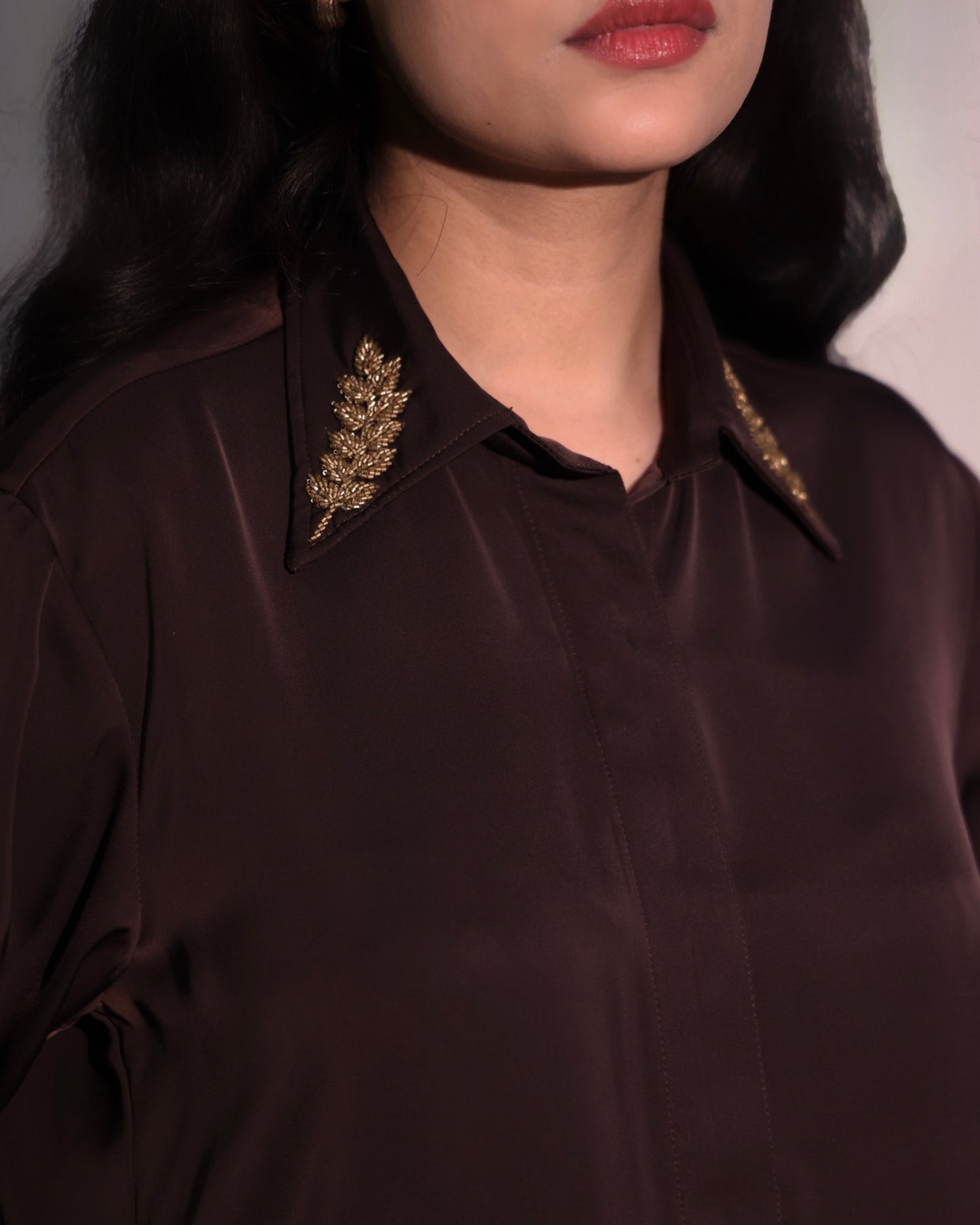 The Mocha Luxe shirt