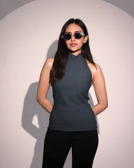 Midnight halter top